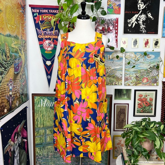 NEW Vintage Floral Slip Dress - Picture 1 of 8